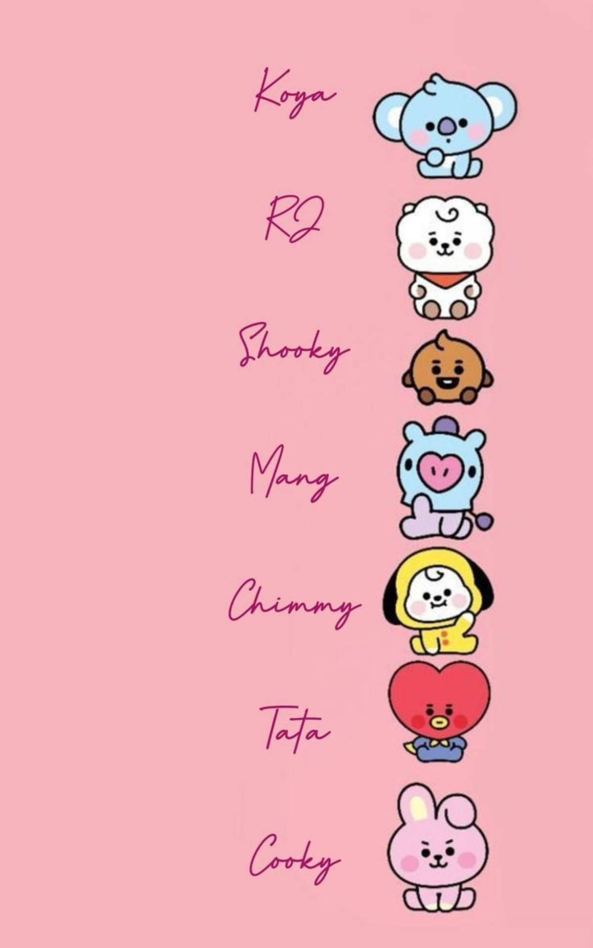 Bts Bt21 Name Game Background