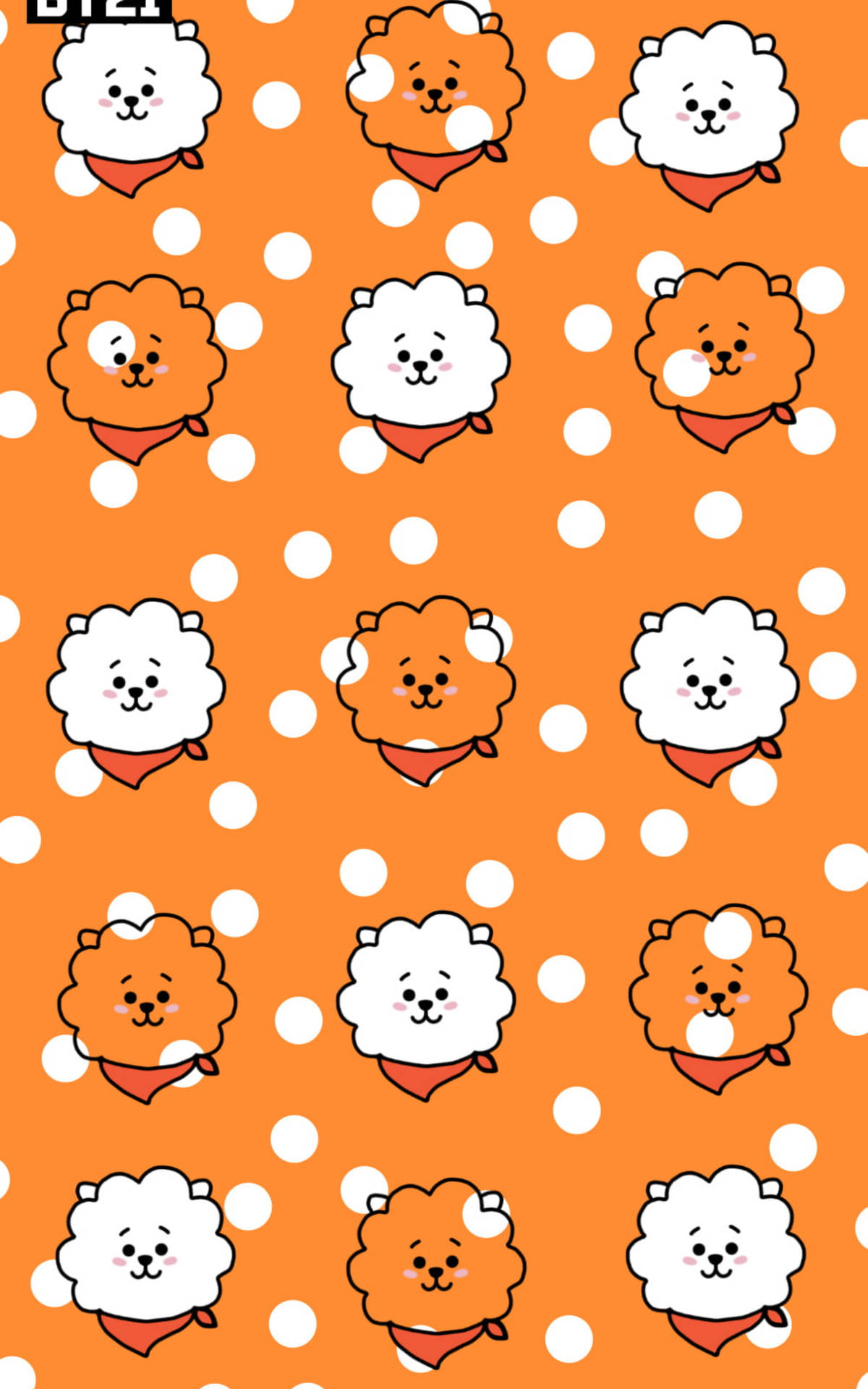 Bts Bt21 Rj Pattern Background