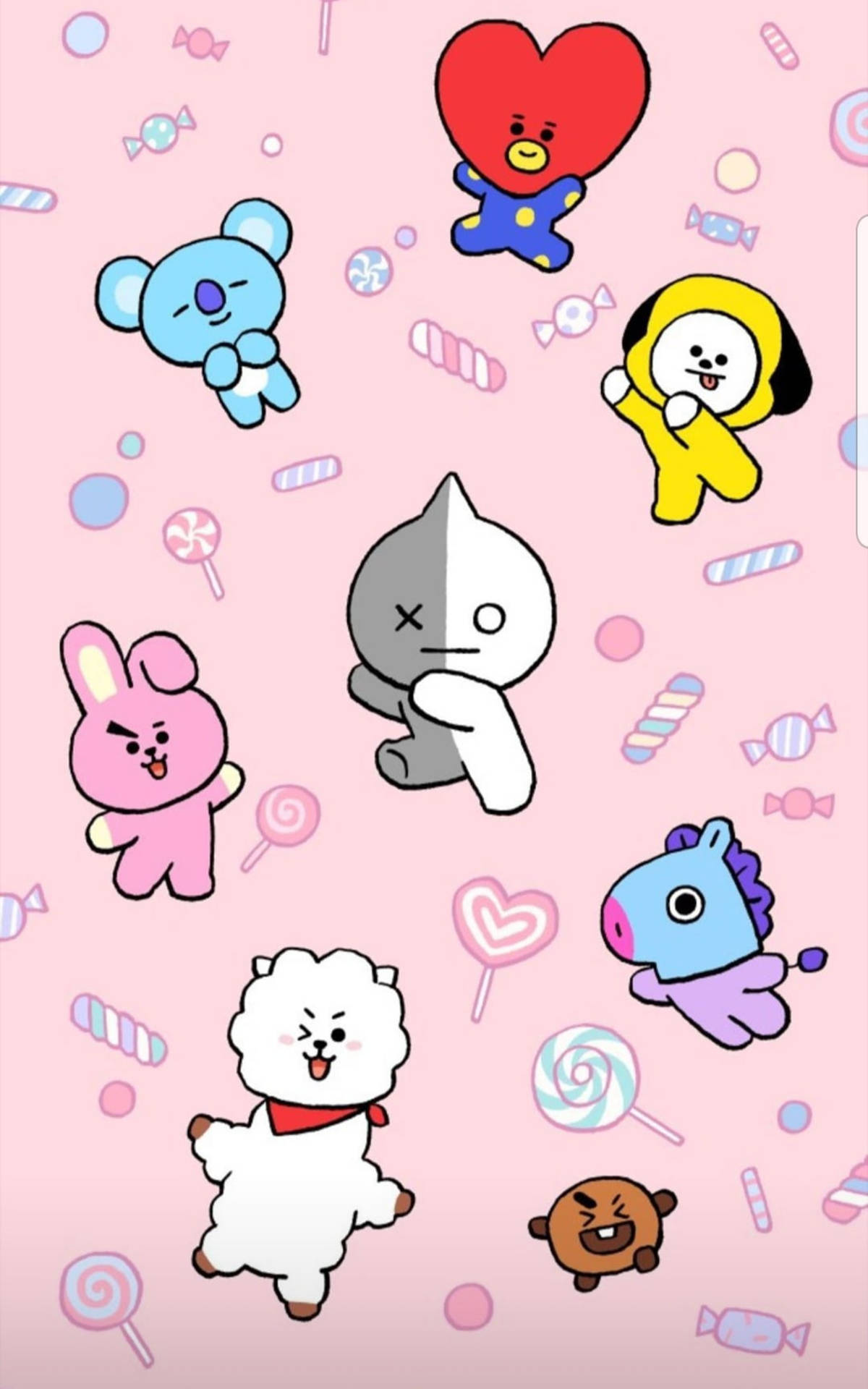 Bts Bt21 Screen Art Background