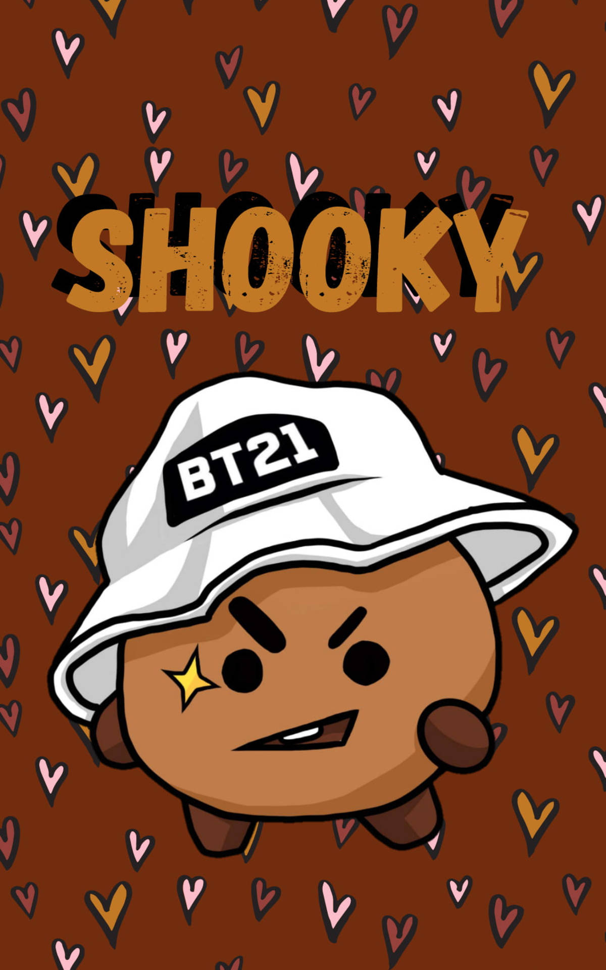 Bts Bt21 Shooky Art Background