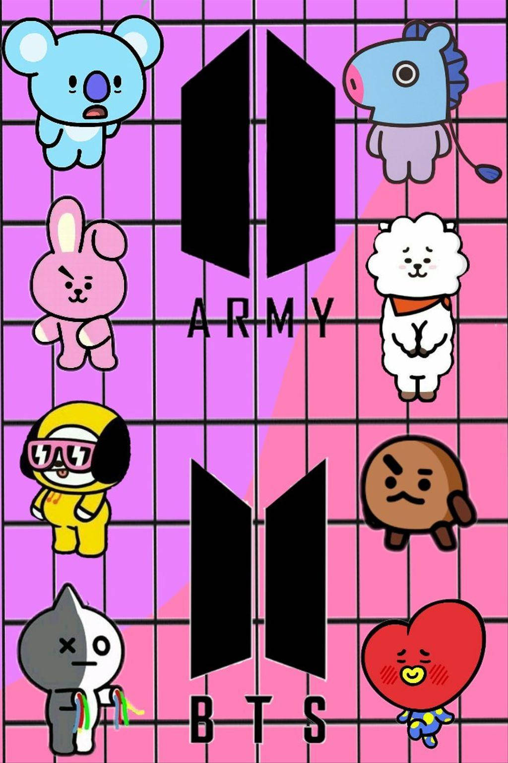 Bts Bt21 Simple Art Background