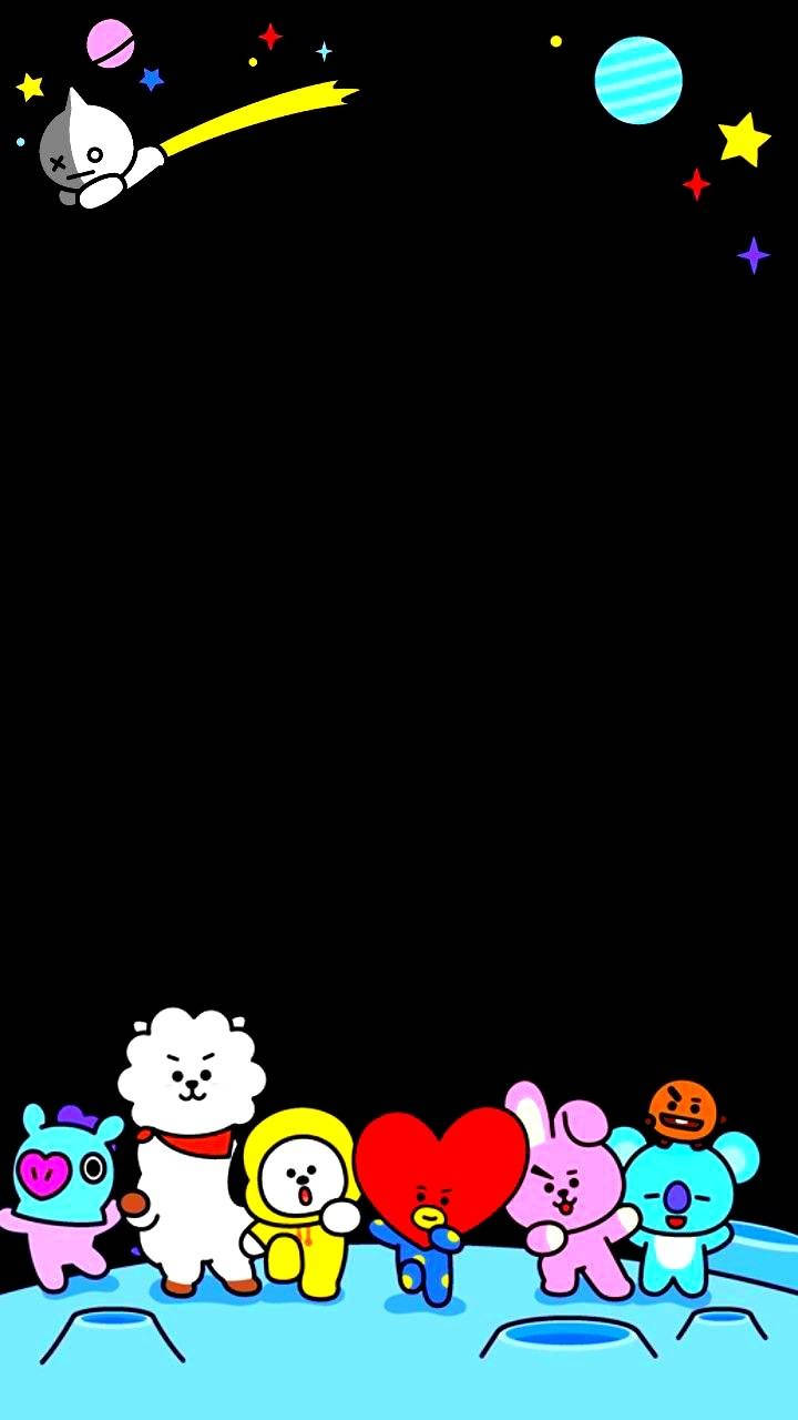 Bts Bt21 Space Adventure Background