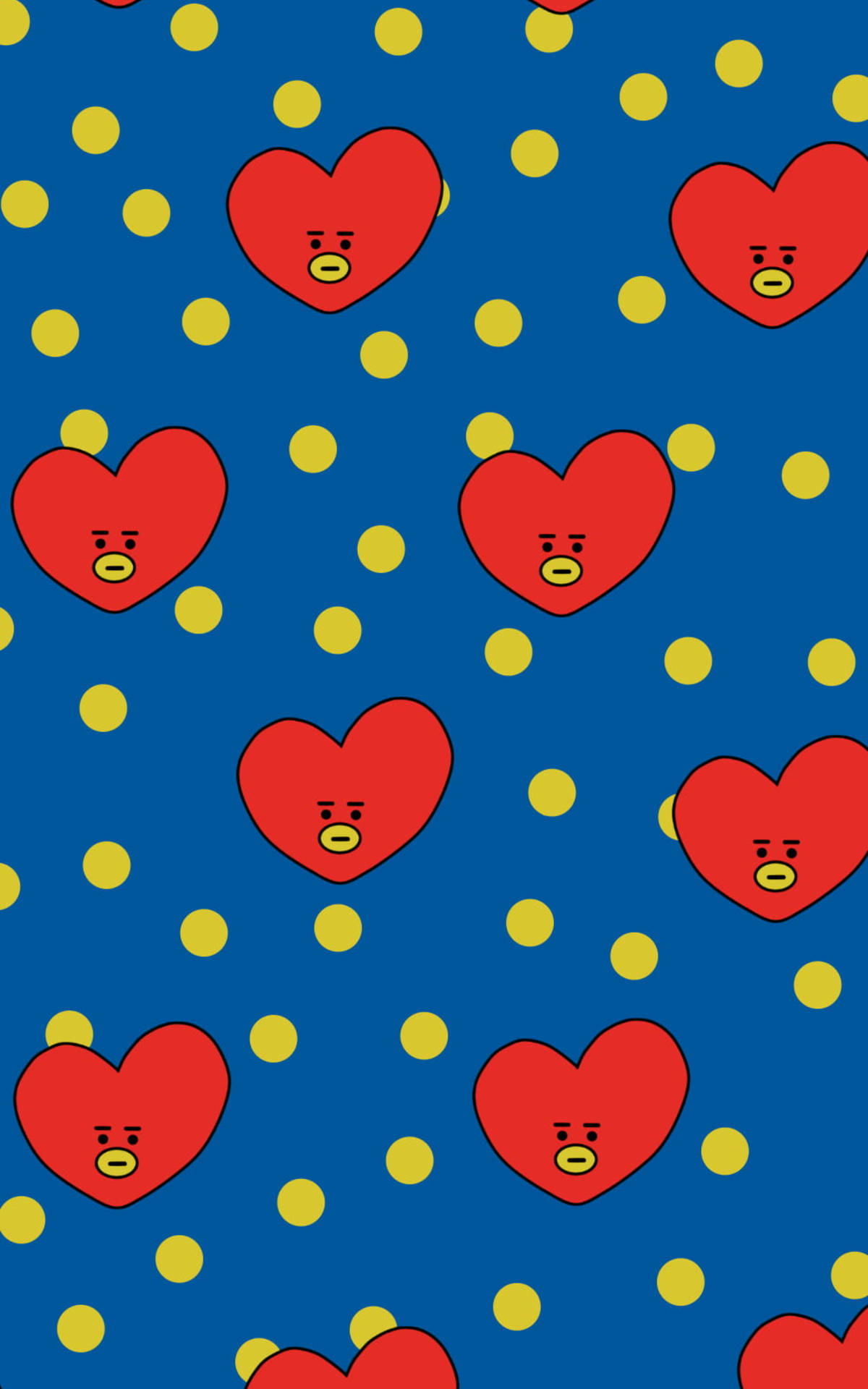 Bts Bt21 Tata Pattern Background