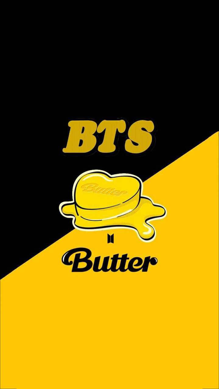 Bts Butter Black And Yellow Background