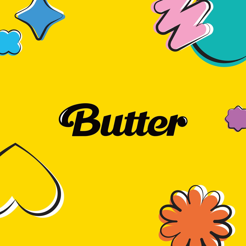 Bts Butter Cute Text Background