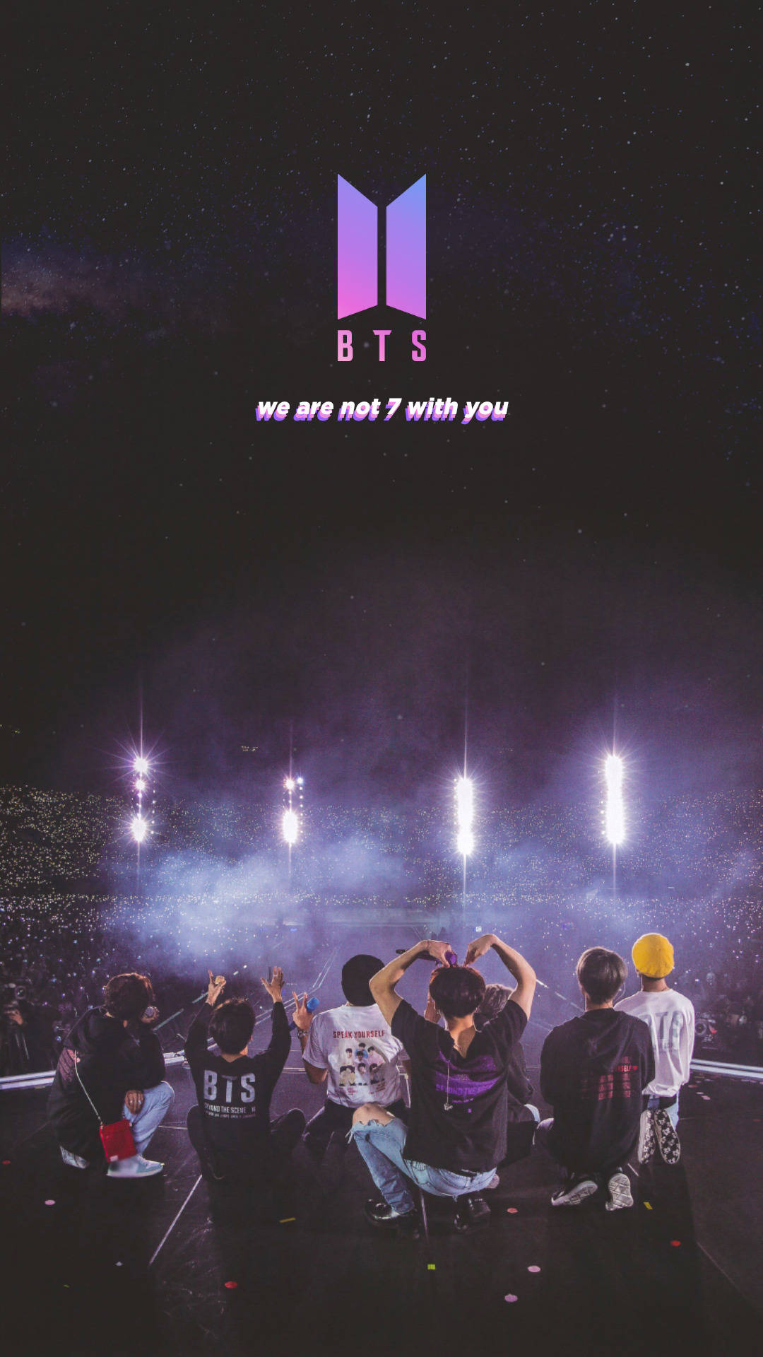 Bts Concert We Are Not Seven Without You Background