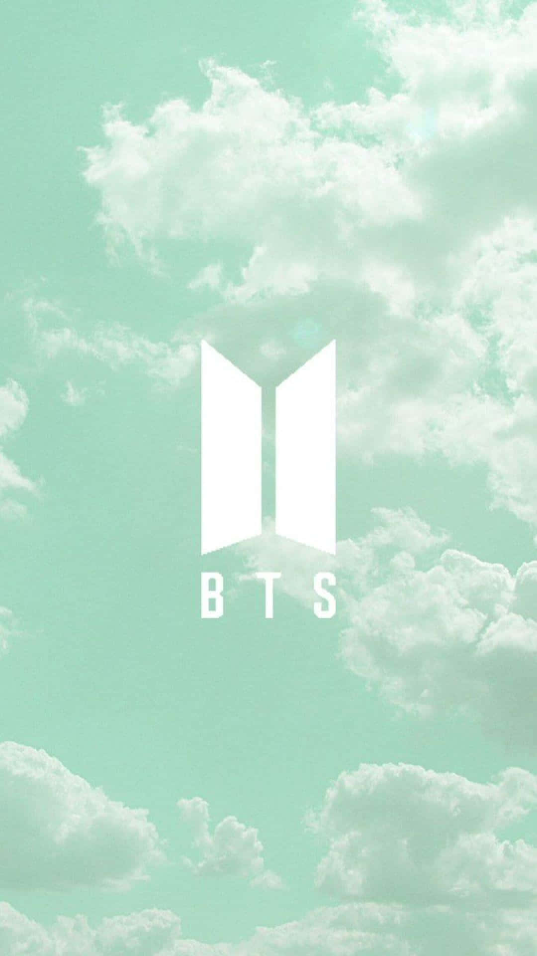 Bts Cute Mint Green Aesthetic Background