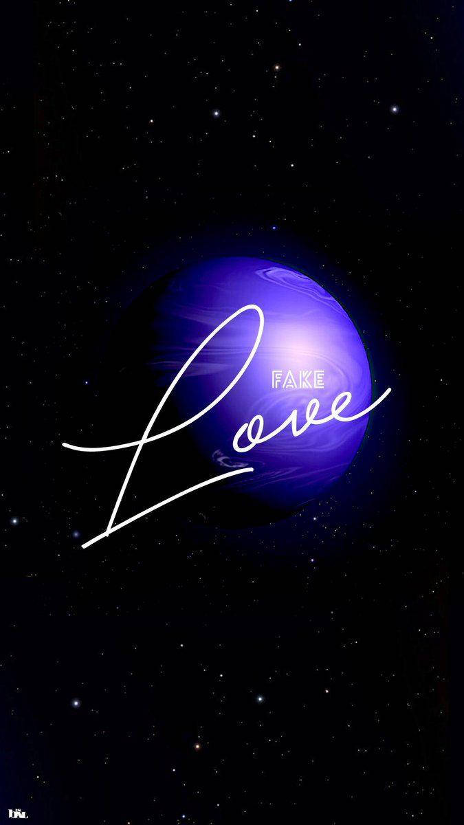 Bts Fake Love Purple Planet Background