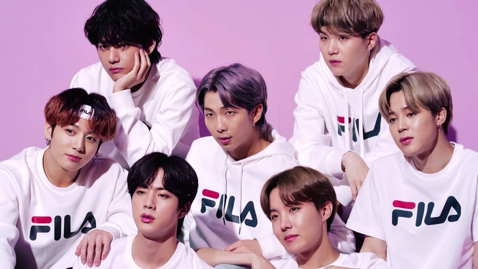 Bts Fila Shirts And Hoodies Background