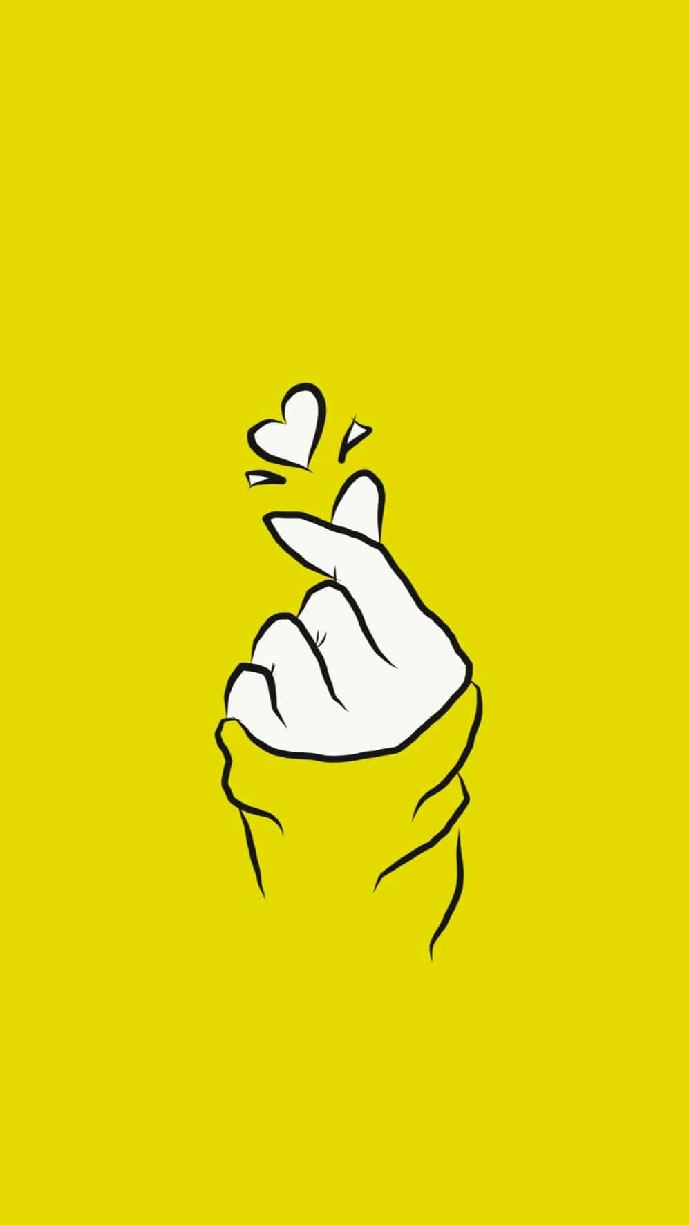 Bts Finger Heart Yellow