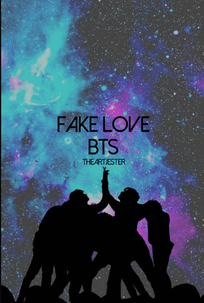 Bts Galaxy Fake Love Background