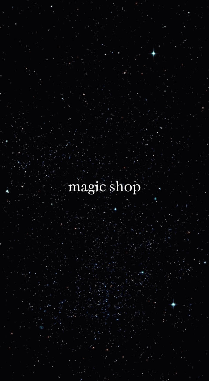 Bts Galaxy Magic Shop In Space Background