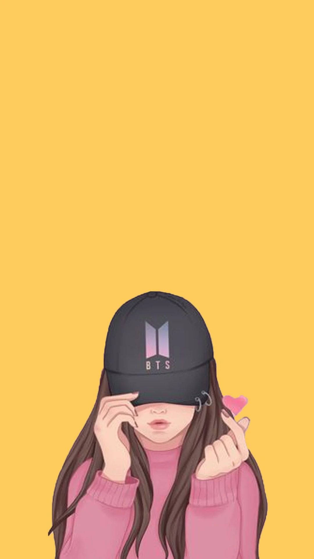 Bts Girl Cute Aesthetic Background