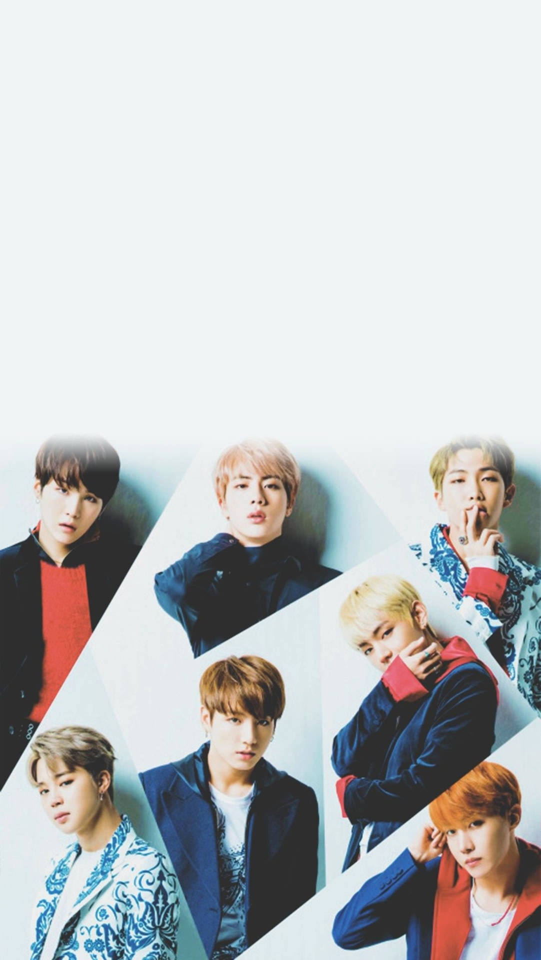 Bts Group Aesthetic Collage Images Of Members Background