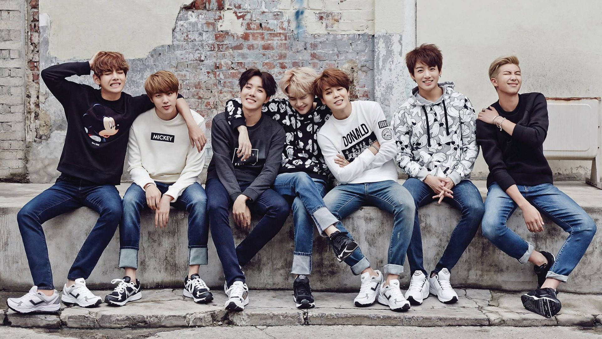 Bts Group Aesthetic Jeans Shoot Background