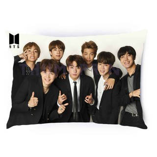 Bts Group Cute Pillow Background