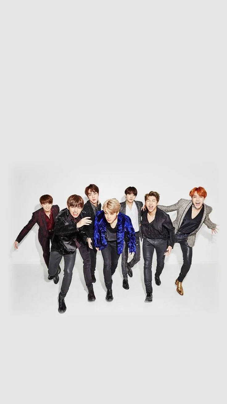 Bts Group Cute Together Background