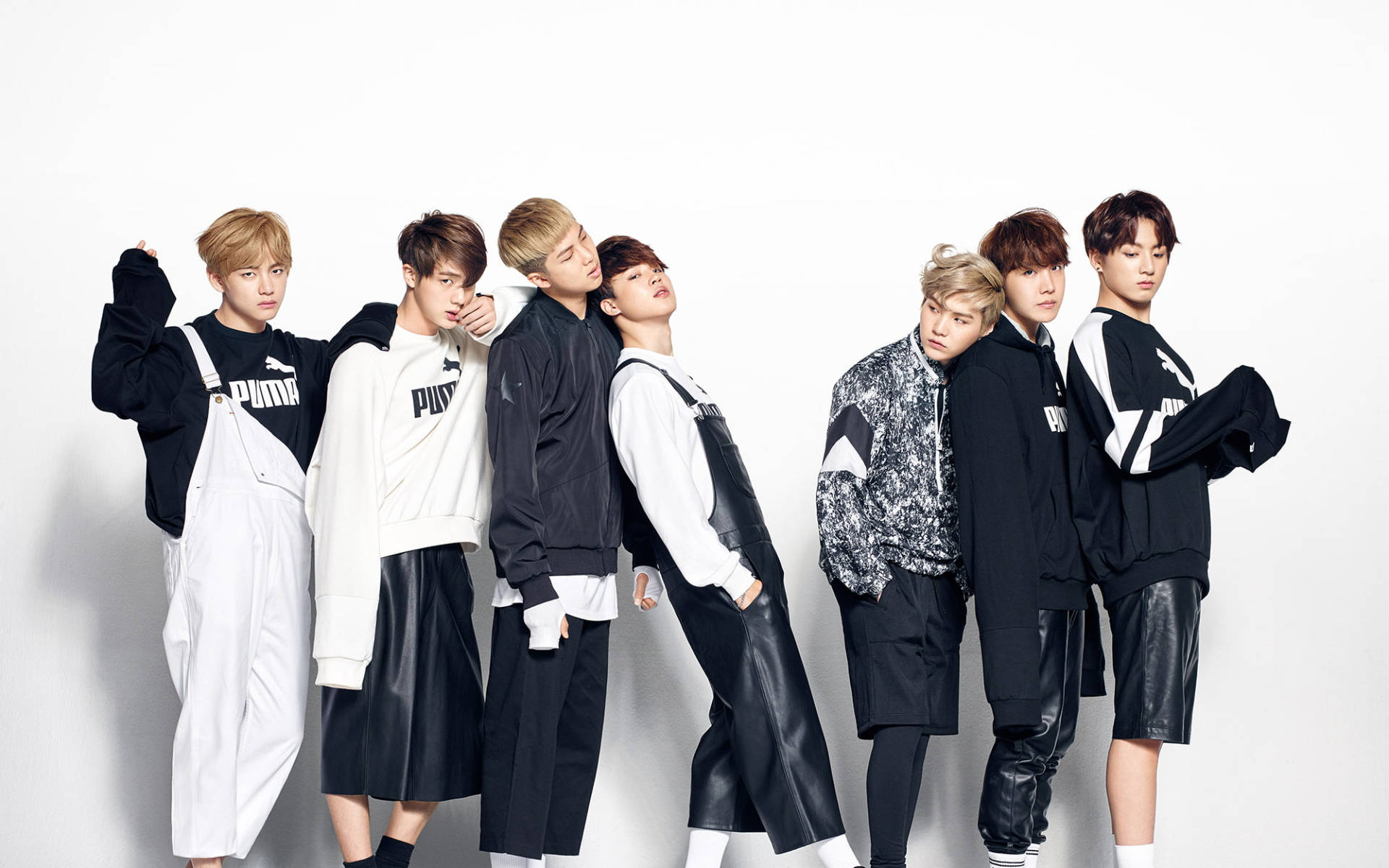 Bts Group Photo Puma Outfit