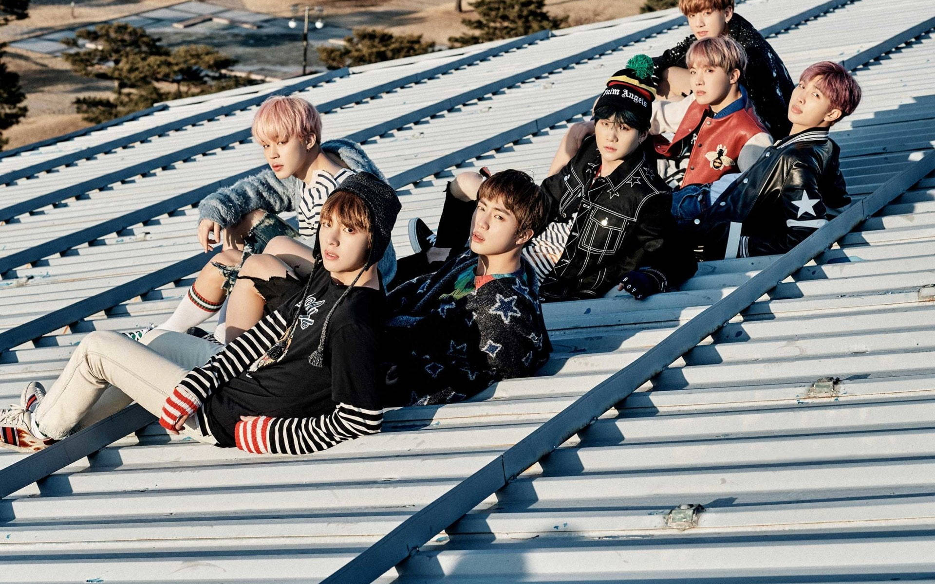 Bts Group Photo Spring Day