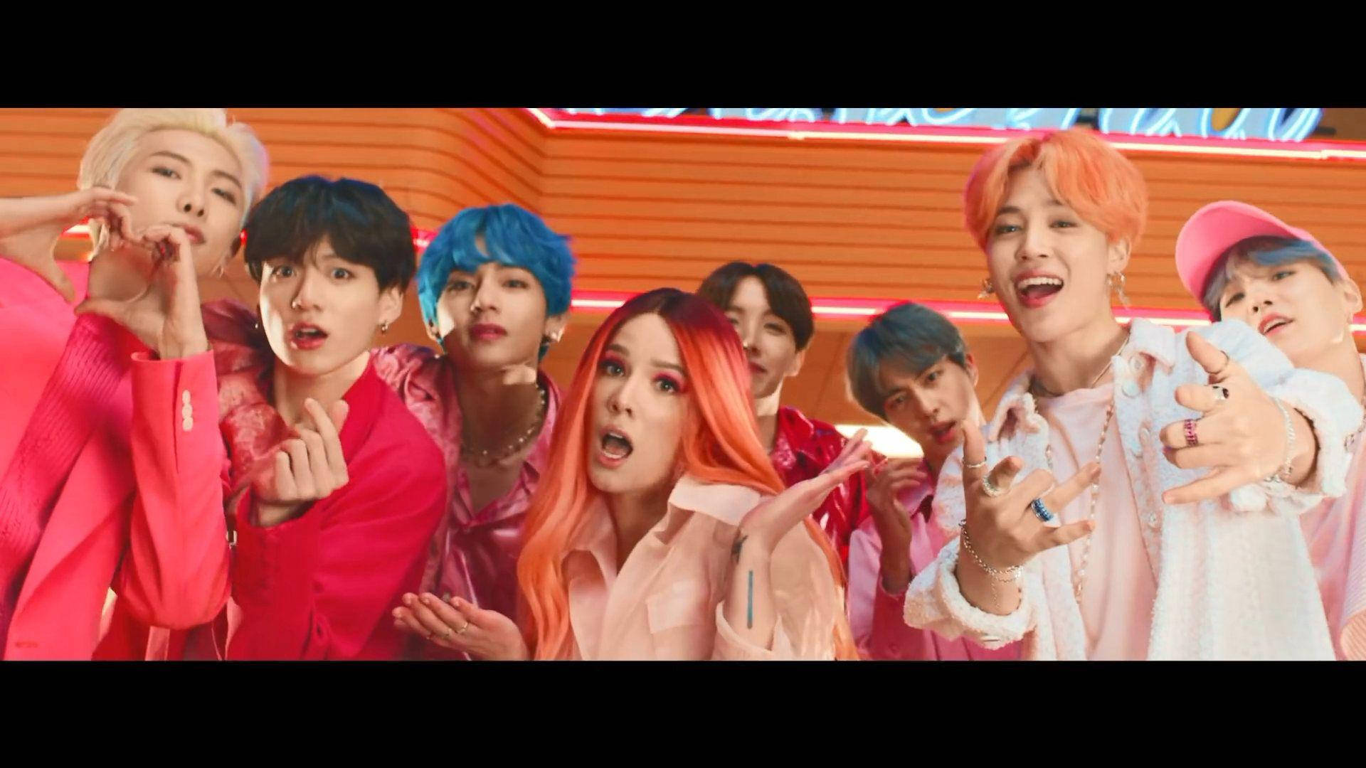 Bts & Halsey Desktop Wallpaper Background