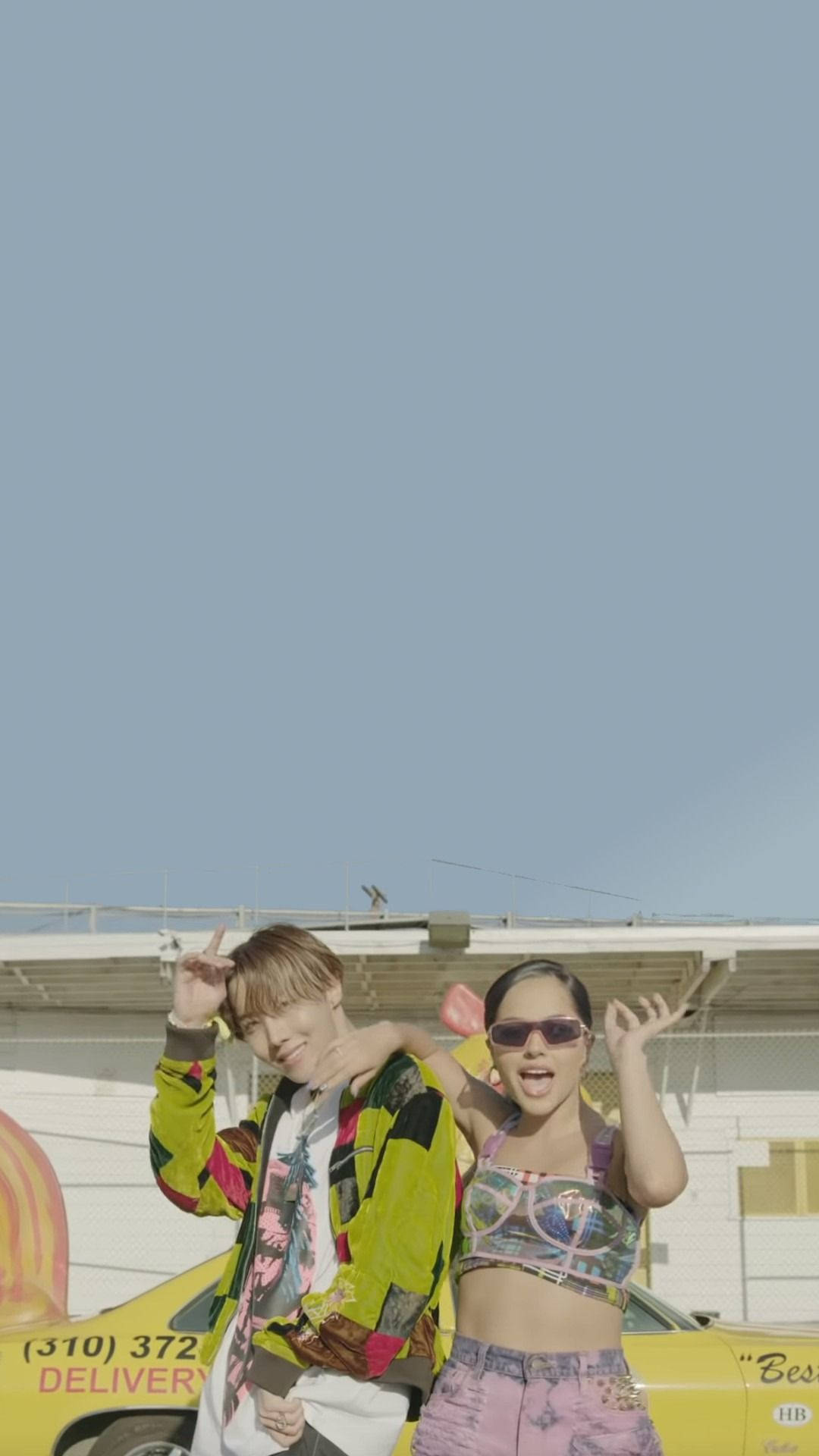 Bts J-hope With Becky G Background