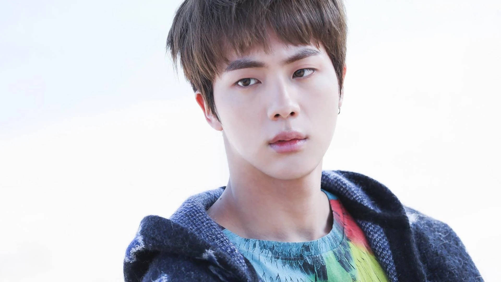 Bts Jin Serious Look Background