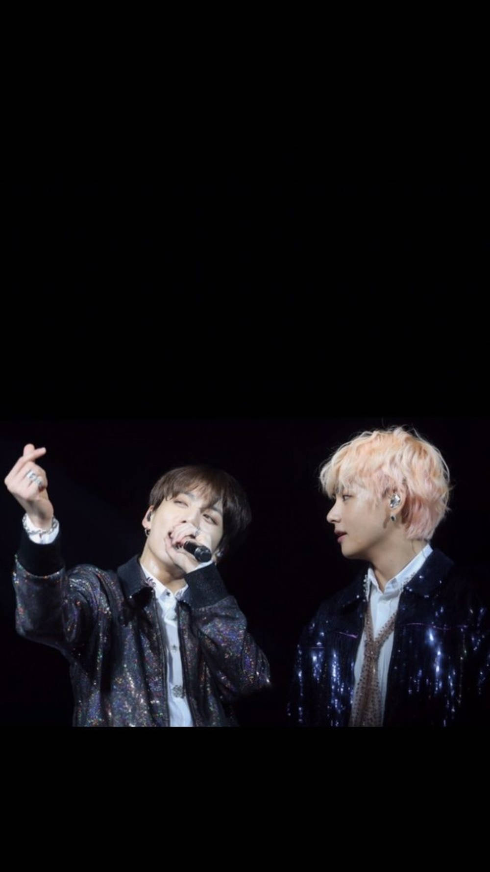Bts Jk And V Love Yourself Tour Performance Background