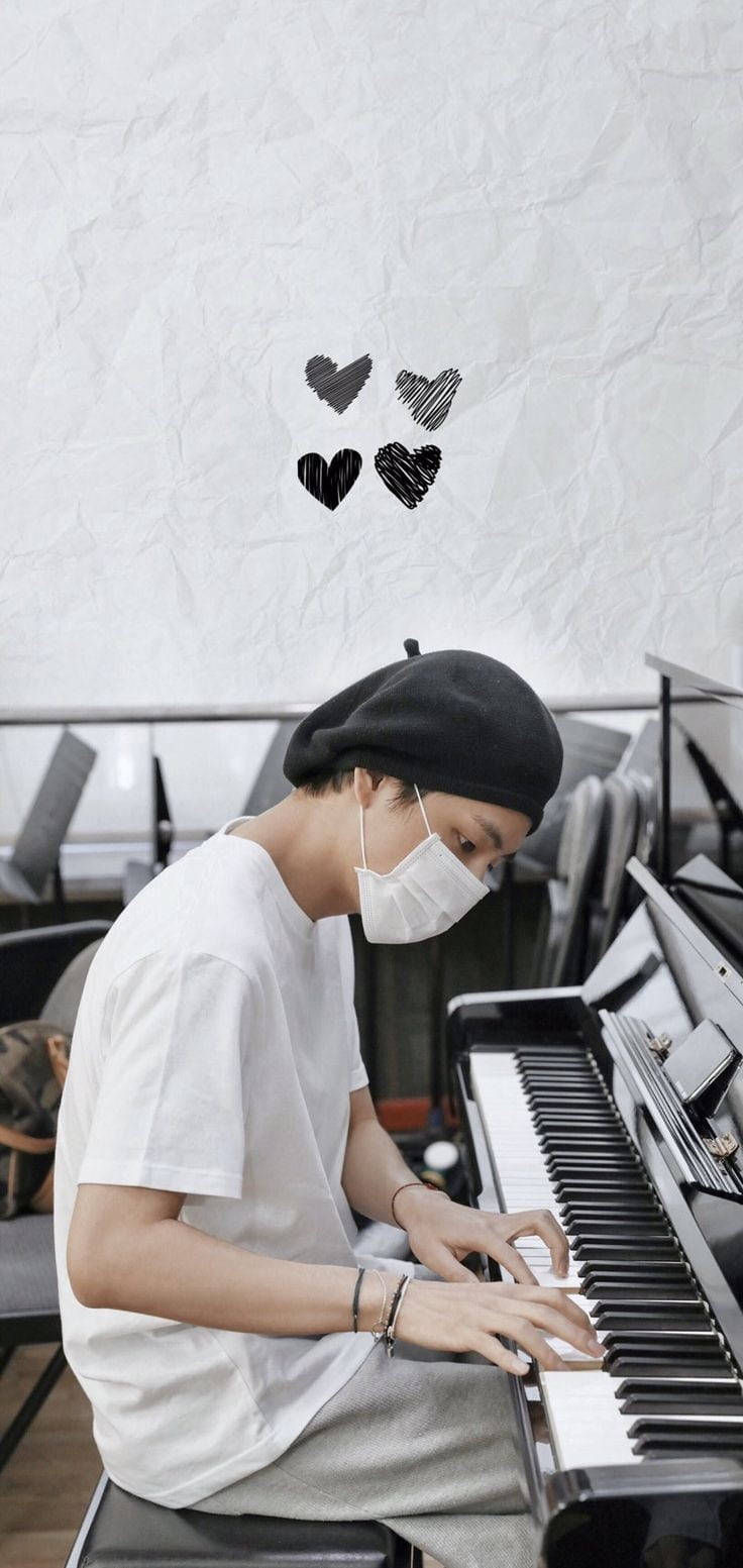 Bts Jung Kook Cute Piano Background