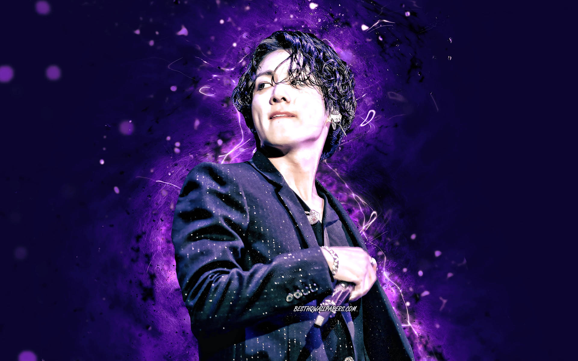 Bts Jung Kook Cute Purple Background