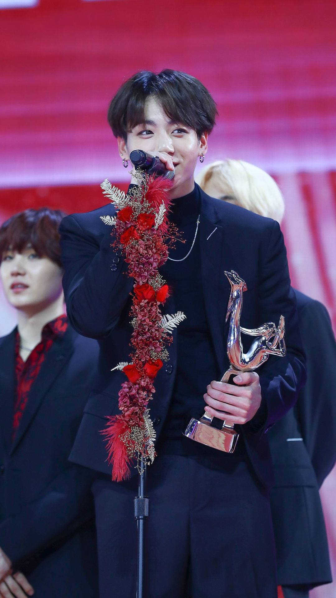 Bts Jung Kook Receiving Award Background