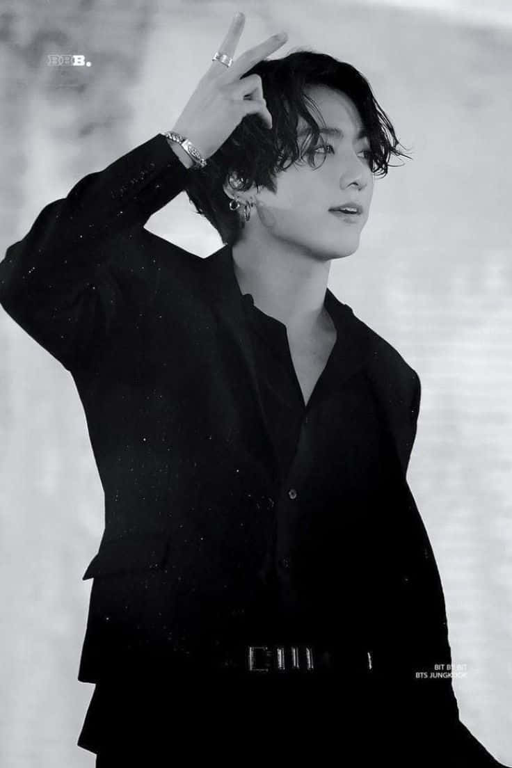 Bts' Jungkook Looks Handsome With His Long Hair! Background