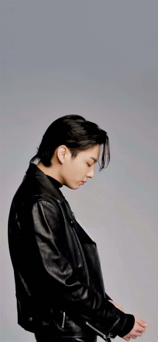 Bts Jungkook Shows Off His Long Hair Background