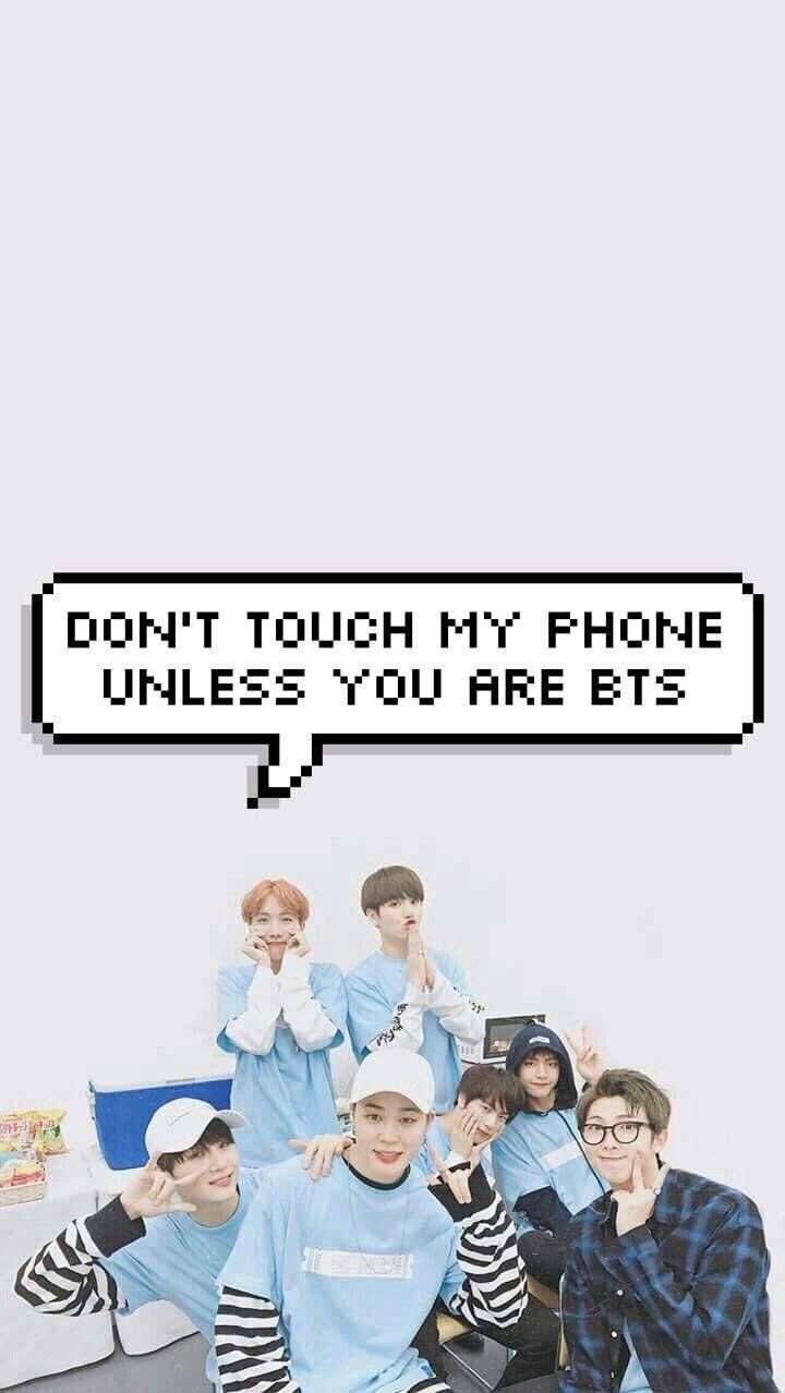 Bts Lockscreen Don't Touch My Phone Background