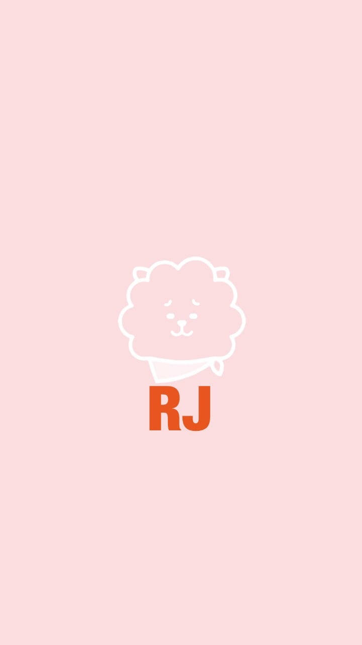 Bts' Lovable Character, Rj, In A Pink Hoodie