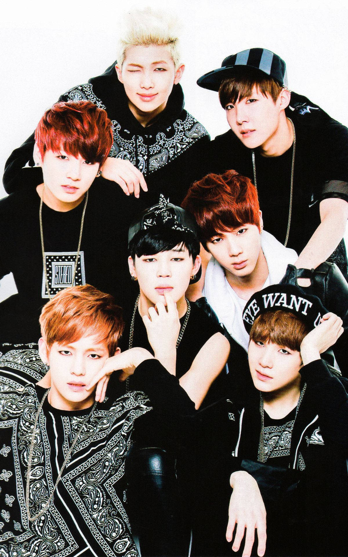 Bts Phone Display Gorgeous Poster Background