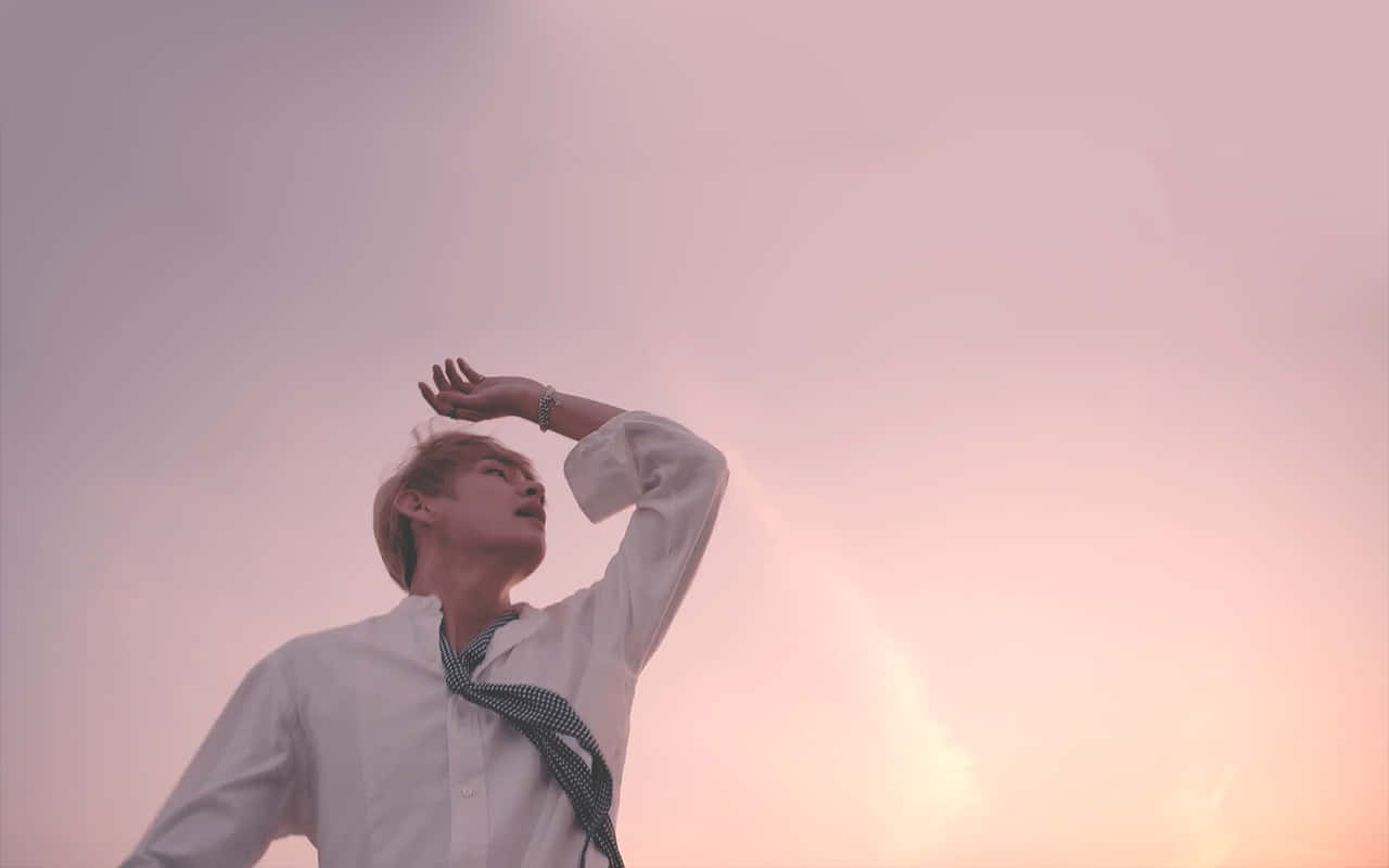 Bts Pink Aesthetic Desktop Background