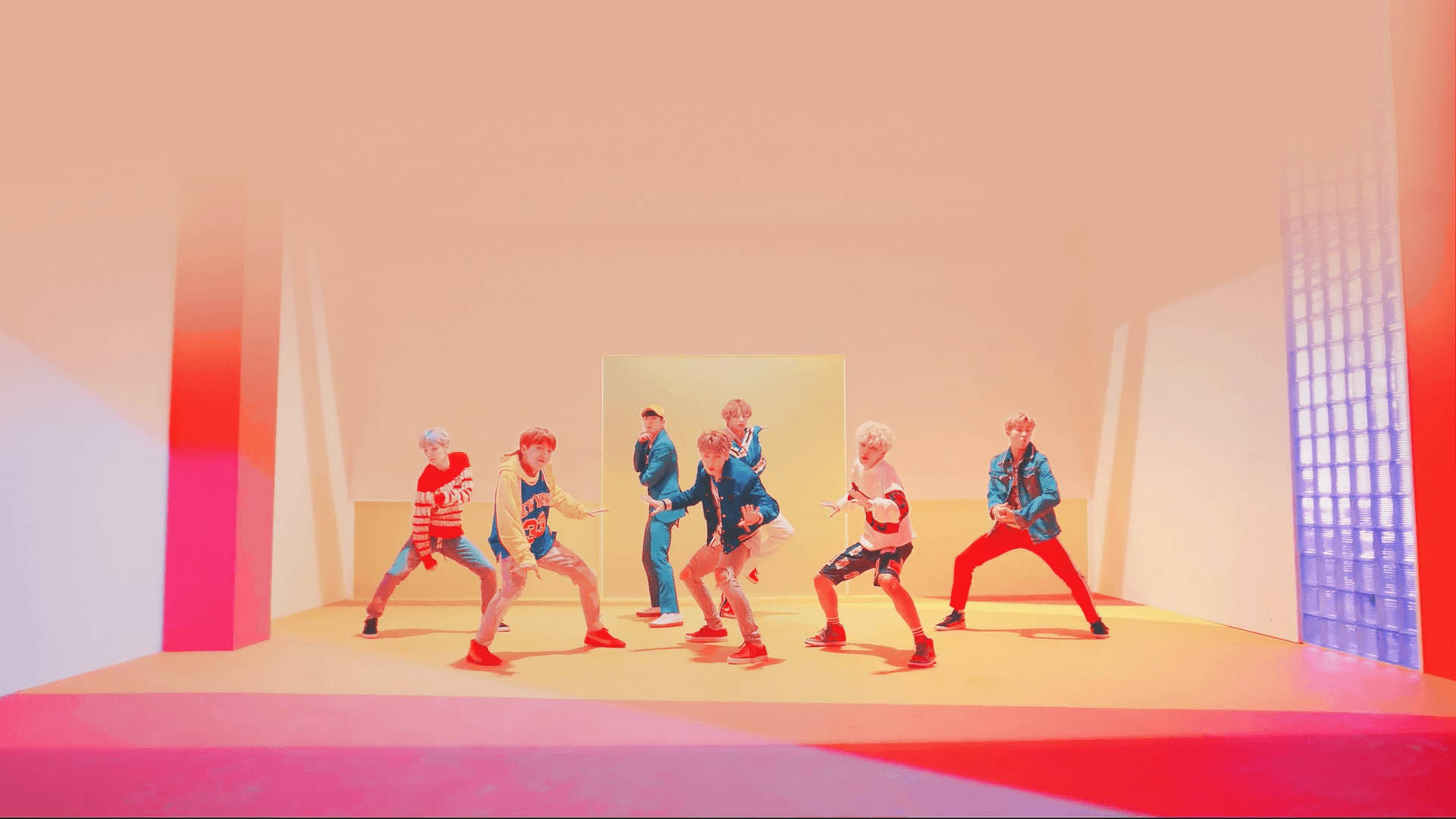 Bts Pink Room Desktop Wallpaper Background