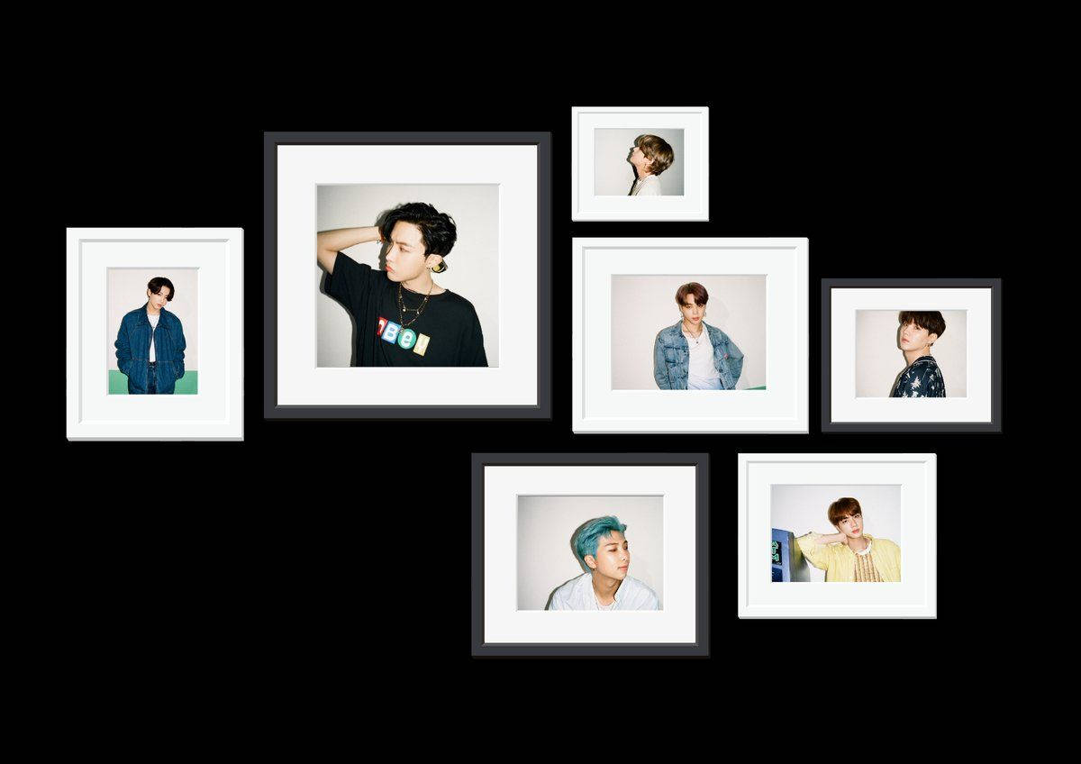 Bts Polaroid Desktop Wallpaper Background