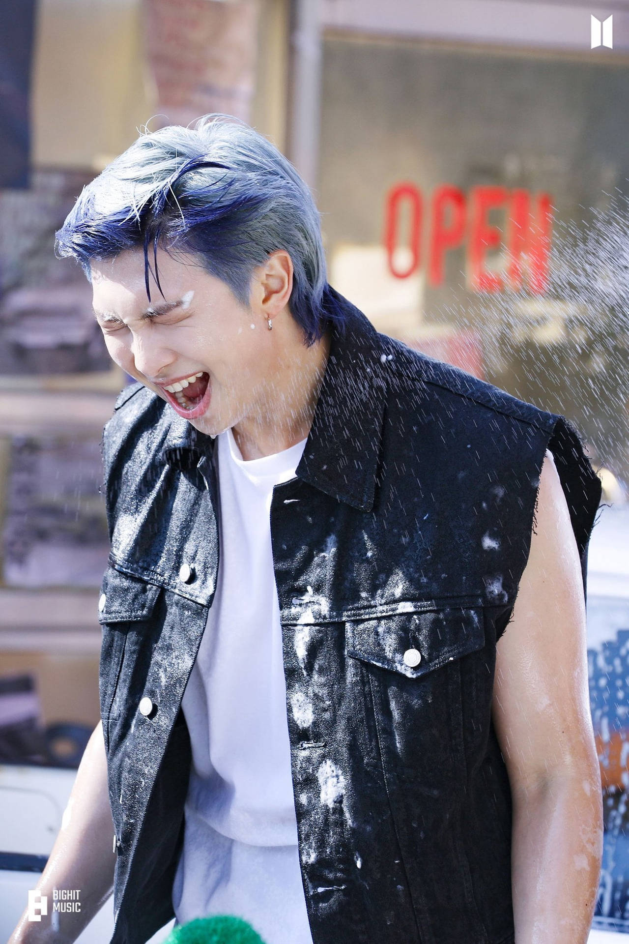 Bts Rm Cute And Wet Background