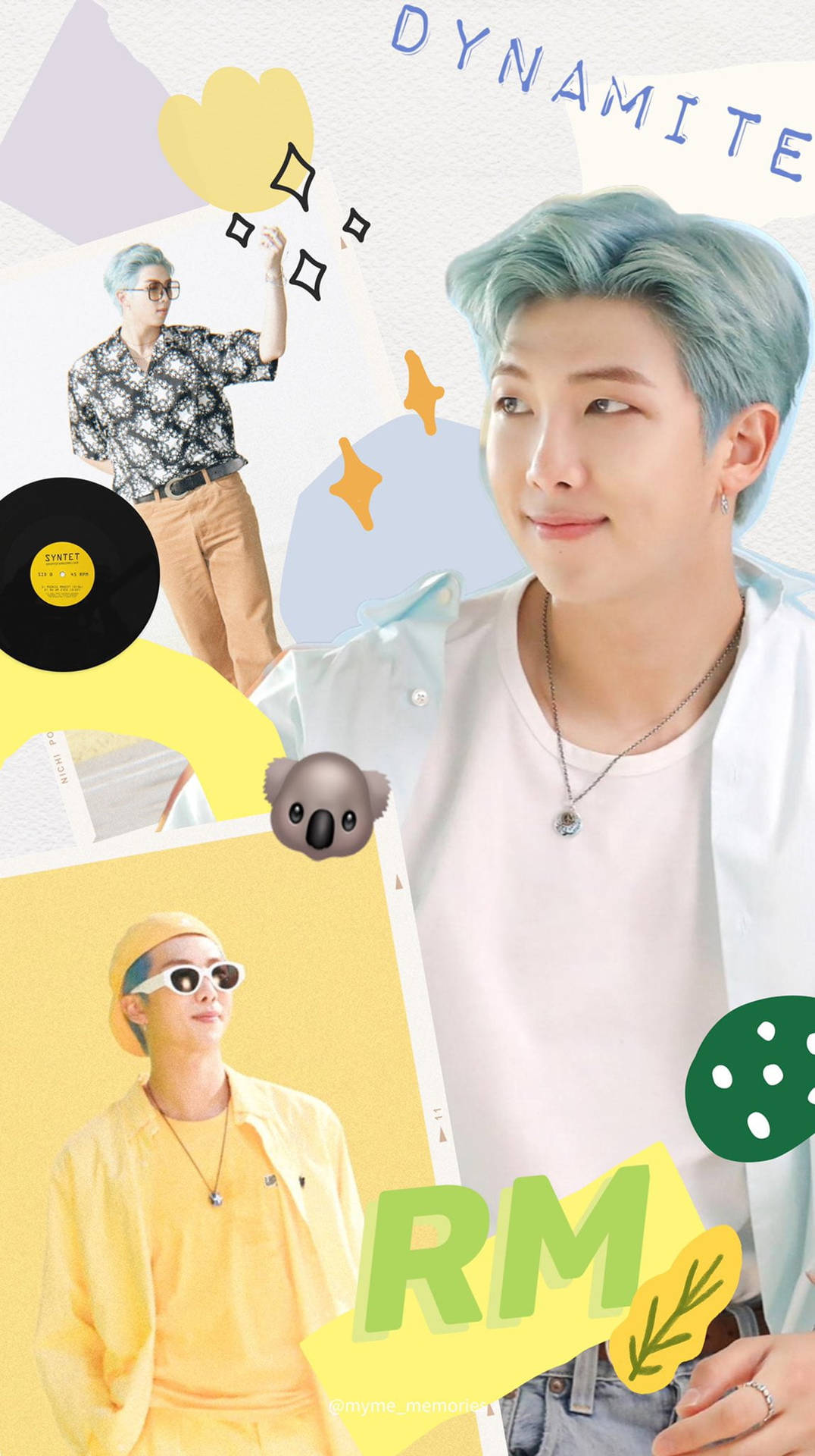Bts Rm Cute Collage Background