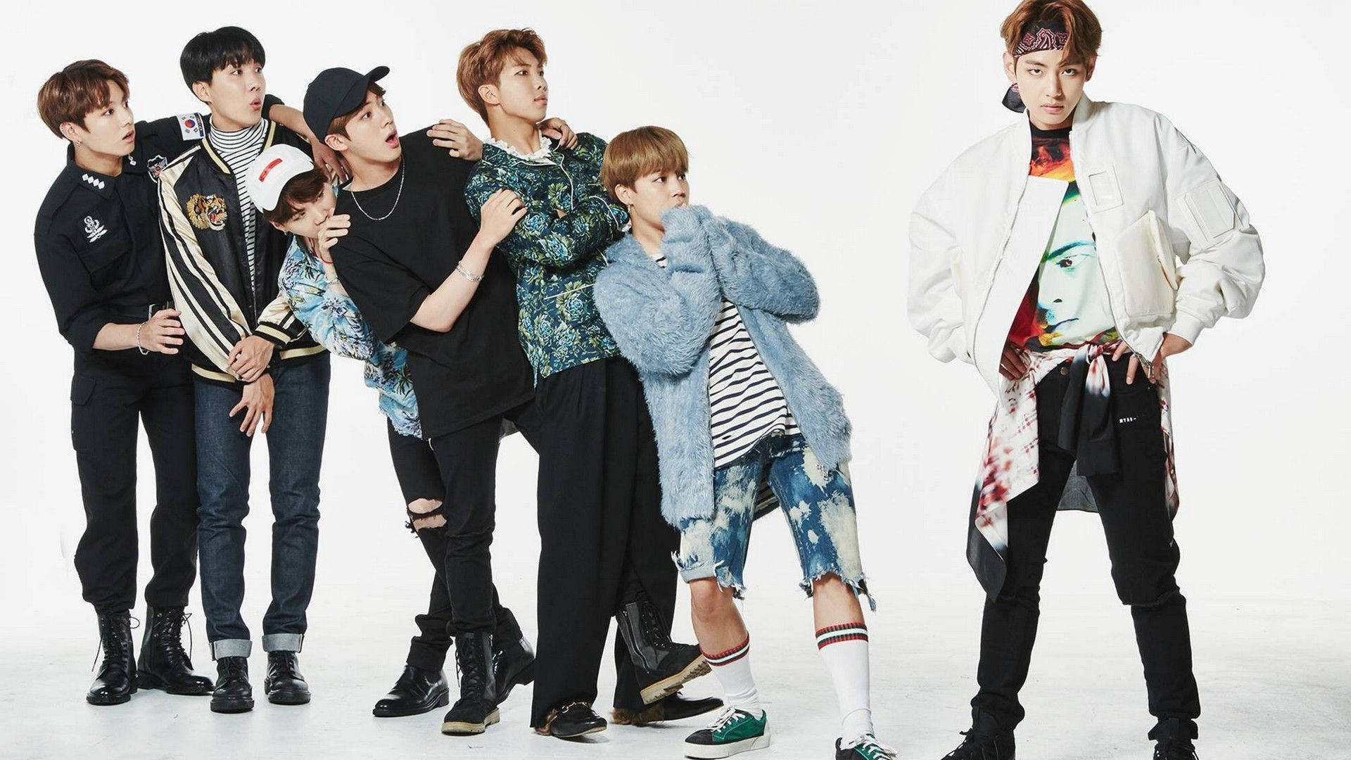 Bts Shocked Desktop Wallpaper Background