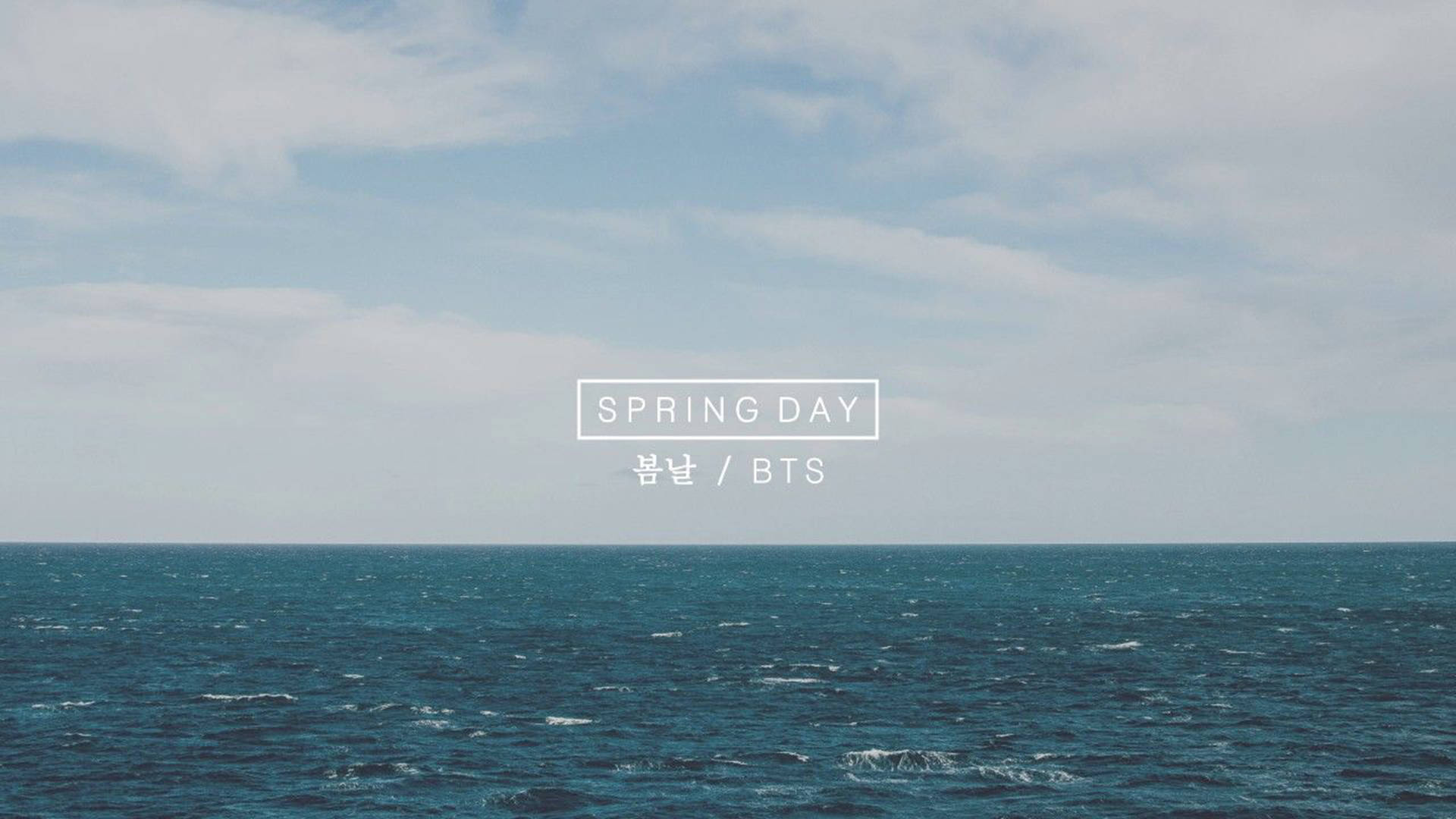 Bts Spring Day At Sea Laptop Background