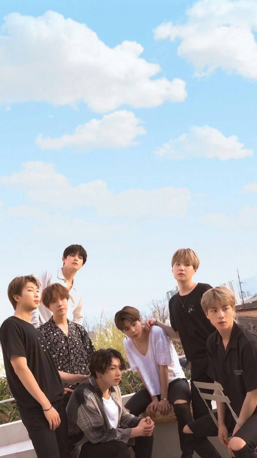 Bts Under Clouds Lockscreen Background