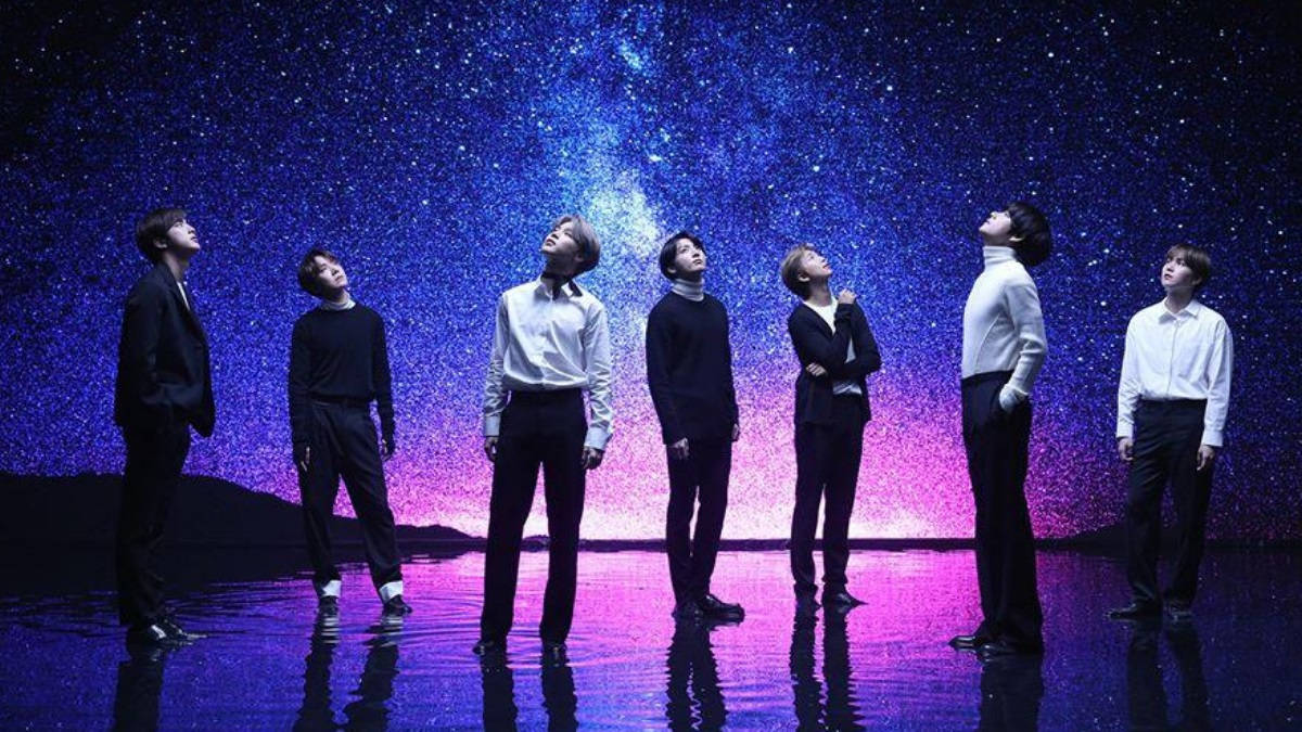 Bts Under The Stars Desktop Wallapaper