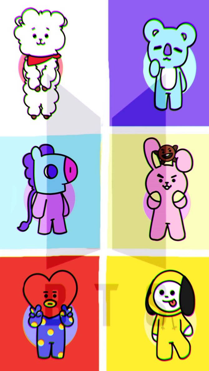 Bts X Bt21 Characters - Mythical Friends