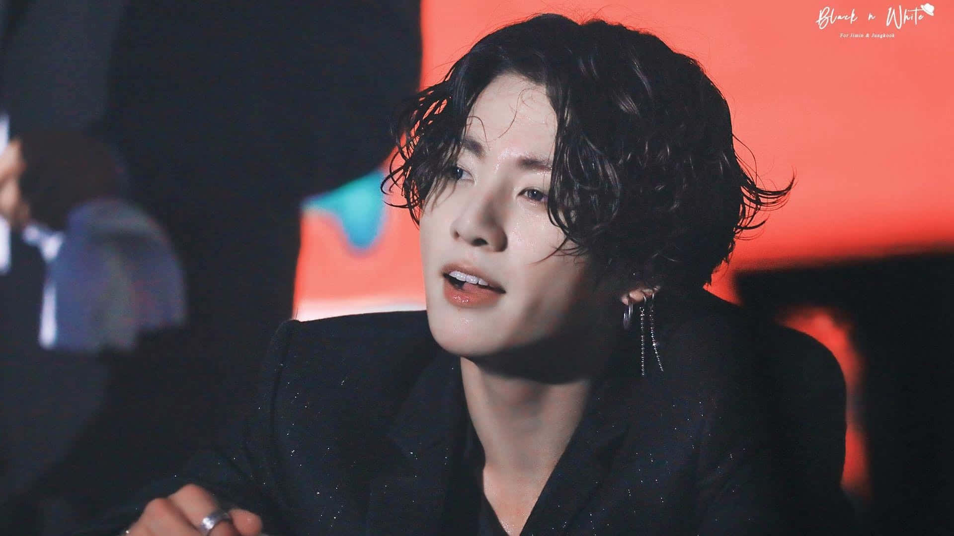 Bts’s Jungkook Looking Beautiful With Long Hair Background