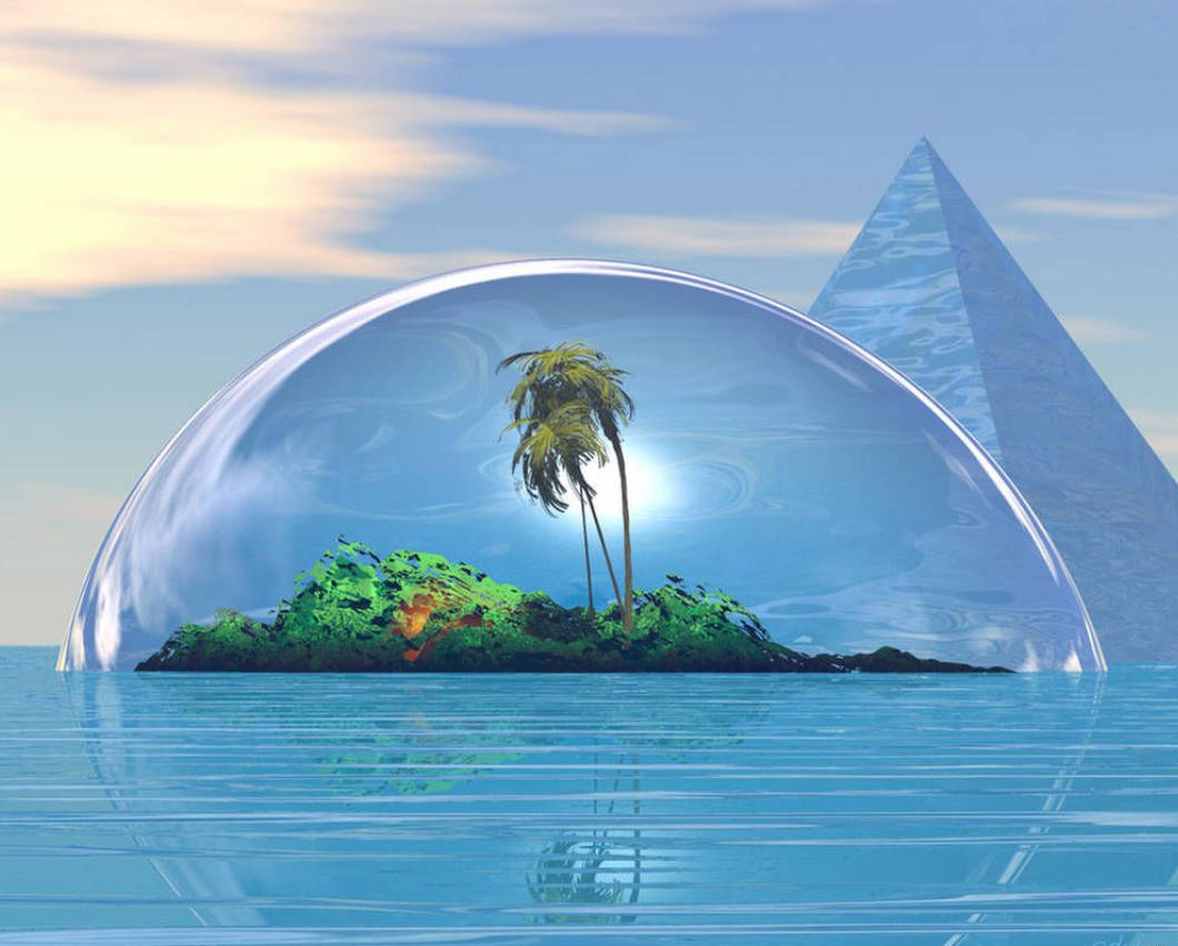 Bubble Island 3d Nature