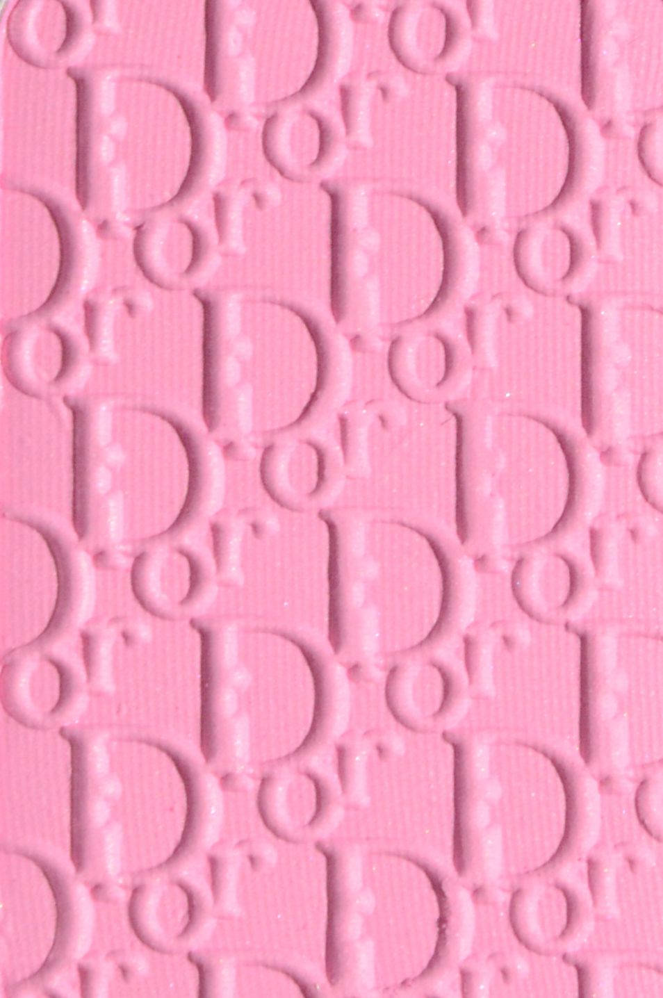 Bubblegum Pink Dior Designer Logo Background