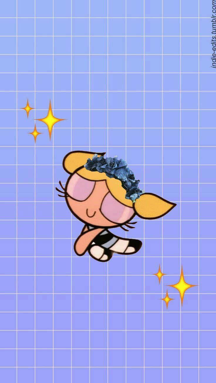 Bubbles, A Powerful Superhero From The Iconic Powerpuff Girls