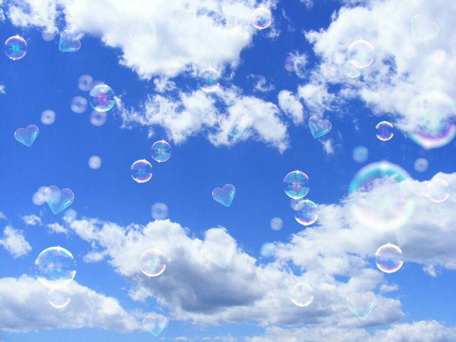 Bubbles Clouds Aesthetics Background